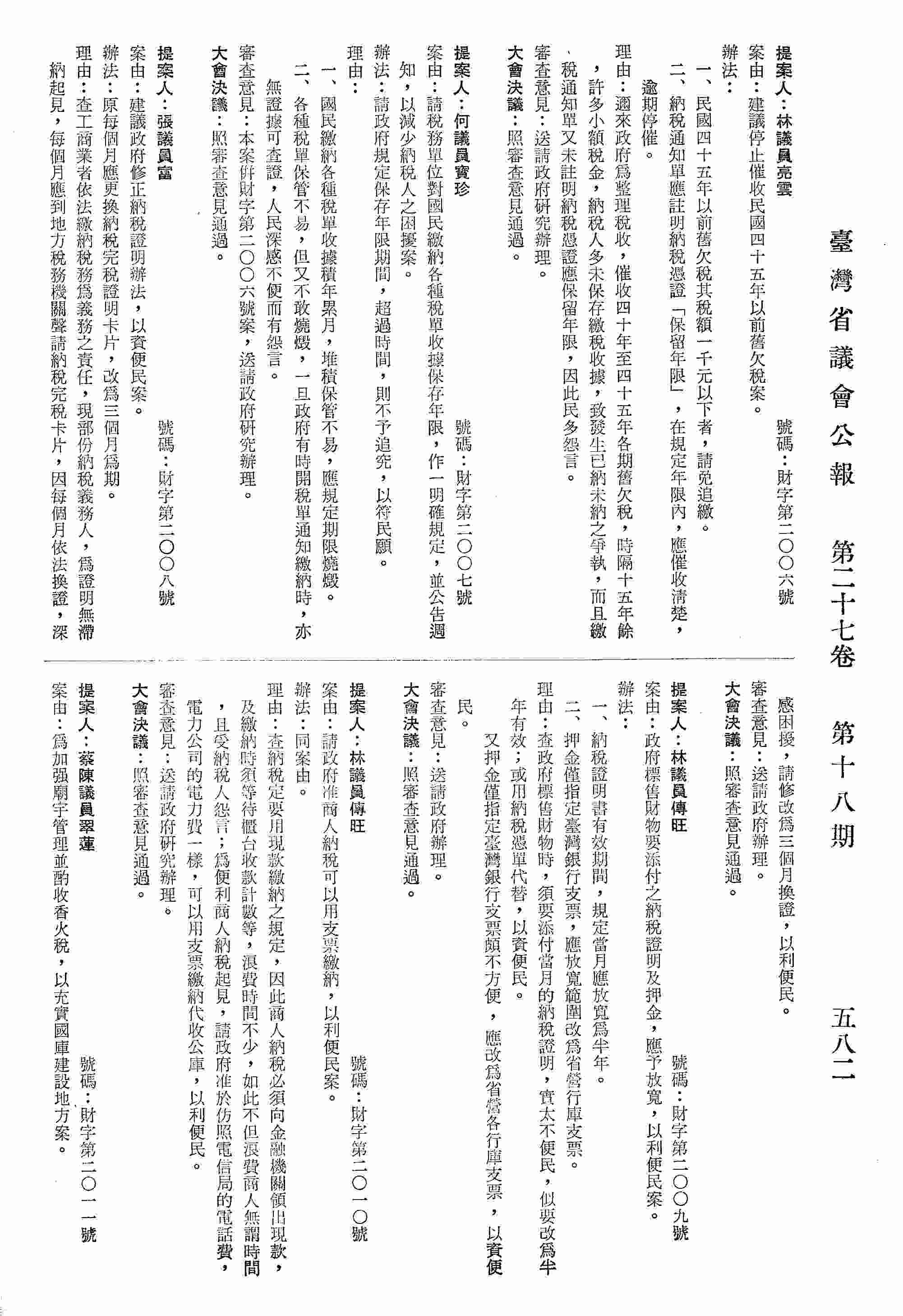 資源導覽:為加強廟宇管理並酌收香火稅，以充實國庫建設地方案。 | 中央研究院數位典藏資源網