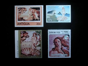 維納斯的誕生郵票集