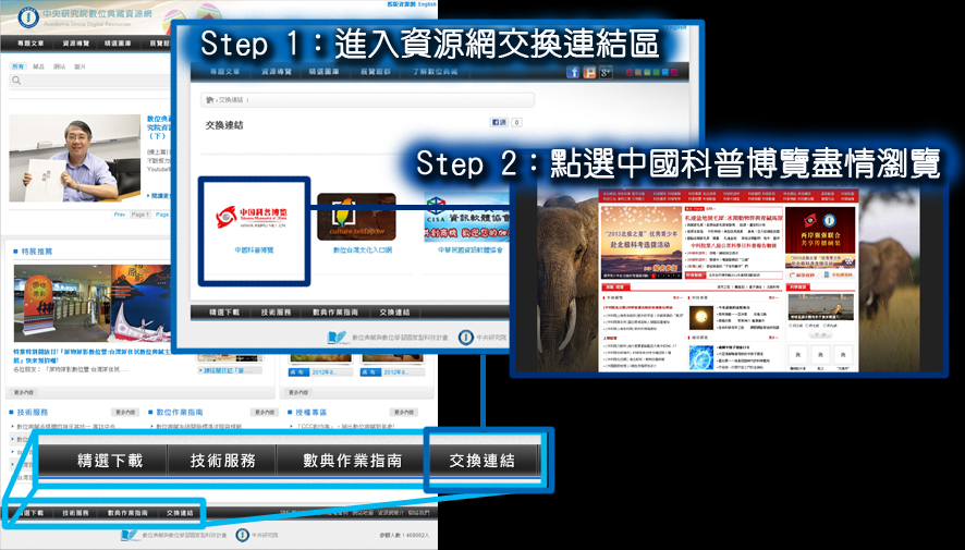 數典資源網上的中國科普博覽網